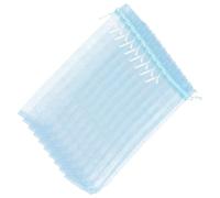 20pcs Organza Drawstring Bag for Folding Fan Blue Portable Pouch