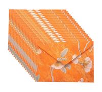 20Pcs Ornate Floral Envelopes 6.46x4.4Inch Flipping for Invitations and Thanks Card Old Envelope and Letter Set