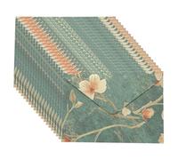 20Pcs Ornate Floral Envelopes 6.46x4.4Inch Flipping for Invitations and Thanks Card Old Envelope and Letter Set