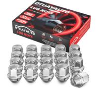 20pcs OTUAYAUTO M12x1.5 Lug Nuts - SW19 Chrome Closed End Lug Nut | Replacement for 2006-2020 Fusion, 2012-2018 Focus, 2001-2022 Escape, 2011-2019 Fiesta Aftermarket Wheel