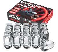 20pcs OTUAYAUTO M12x1.5 Lug Nuts - SW19 Chrome Closed End Lug Nut | Replacement for Fusion, Focus, Escape Aftermarket Wheel