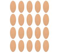 20Pcs Oval Wood Pieces Unfinished Wooden Chips for DIY Craft, 8X5Cm Blank Painting Cutouts for Kids, Family, Home Decoration