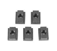 20pcs Oxide Finish Grade 45 Steel T-Slot Nuts High Hardness Threads T-slots Tapped Through In Machine Tool Tables(M8)