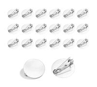 20pcs/Pack 15/20/25/30mm Flat Brooch Base Round Blank Tray Cameo Charms for Jewelry Making DIY Findings(Dia 25mm)