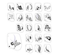 20pcs/pack Face Painting For Kidd For Kidhine Birthday Celebrations Maskerade Temporary Makeup Stencils