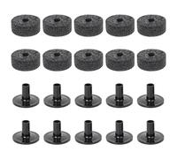 20Pcs / pack Professional Stand Felt Washer and Sleeves Replacement for Shelf Drum Kits Instrument Accessory Stand Sleeves