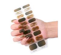 20Pcs/pack Wraps Women Polish Strips Multi-Colors Self Adhesive Fingernail Stickers Acrylic Strips