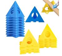 20PCS Painting Pyramids, Painting Stand - Mini Painter Pyramid Easel, Durable Plastic, Smooth Edges, Nesting Design, Supports Up to 200 lbs, Staining, Crafting, Home Projects