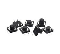 20Pcs Panel PCB On Off Momentary Tactile Tact Micr o Switch Push Button DC 12V 4 Pin DIP 12x12 H=5/6/7/8/9/10/12/13/15/16mm(12X12X8.5mm (20Pcs))