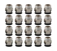 20pcs PC4-M10 Straight Air Fitting, Copper Pneumatic Quick Coupling 4mm OD Tubing, Compatible with for Ender 3 for CR10 for Anycubic 3D Printers