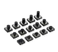 20Pcs PCB 4Pin Touch Button Mic ro Switch Mi cro Switch DIP4 12x12 12 * 12 * 4.3/5/6/7/7.5/8/9/10/11/12/13/14/15/16/17/18/20MM(DIP-12x12x18mm)