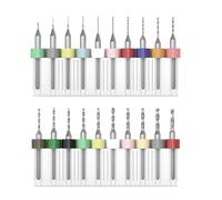 20pcs PCB Drill Bit PCB Micro Drill Mini Jewelry Drill Electronic Mini PCB PCB Board Bits 0.10mm to 1.0mm and 1.1mm to 2.0mm