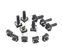 20PCS PCB Momentary Tactile Tact Push Button Switch Panel DIP 4Pin M icro switch 6 * 6 * 4.3/5/6/7/8/9/10/11/12/13/14/15MM(6x6x5mm)