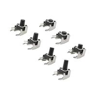 20Pcs PCB Momentary Tactile Tact Switch6*6 * 4.3/4.5/5/6/7/7.5/8/9/10mm Right Angle Micro Self-Reset Push Button Switch with Stent (Color : 6x6x6mm) Industrial switch accessories (Color : 6x6x10mm)