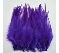 20Pcs Pheasant Feathers for Jewelry Making Decoration Dream Catcher Fly Tying Materials Crafts Handicraft Accessories Needlework-Dark Purple 2