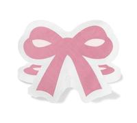 20pcs Pink Bow Napkins Serviettes Disposable,Bow Themed Party Decorations Paper Napkins Bows Knot Guest Tissue Towel Hand Napkin for Baby Bridal Shower Engagement Wedding Tea Girls Birthday Party