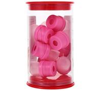 20pcs Pink Nail Soaker Caps Resin Glue Wearable Removal Covers
