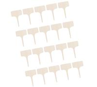 20Pcs Plant Labels Labels T-Type Garden Marker Seedlings Name Sign Outdoor Handwritten for Vegetable Wood Stakes