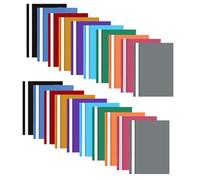 20Pcs Plastic A4 Project Folders: A4 Display Folder Presentation Folders with Clear Cover Document Organiser Plastic Files for Documents for Office School 10 Colours