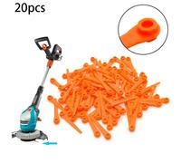 20pcs Plastic Blade Cutter Replace For Cordless Grass Trimmer Strimmer Tool