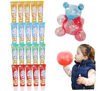 20Pcs Plastic Bubbles, Non-toxic Bubble Balloons, Easy & Fun Blow BubblesToys for School, Party, Indoor, Outdoor, Gifts for Kids, Random Color
