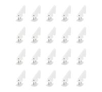 20PCS Plastic Control Horn 4 Hole Control Horn with Screws for RC Airplane Plane Helicopter DIY Model Toy Parts (M2x10mm)
