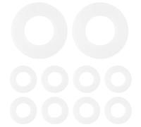 20pcs Plastic Drum Washers for Snare Drums Tension Rods | Hardware Protection, Prevents Rim Wear and Thread Damage, White Plastic, for Maintenance and Outdoor Performance