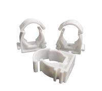 20Pcs Plastic PPR Clamp Holder for Water Pipe Tube Fittings with Cover Diameter 16/20/25/32/40/50/63mm Garden Pipe Support(40mm)