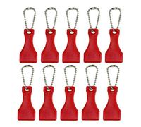 20PCS Plastic Scraper Tool, Scraper Ticket Scratcher Tool, Lottery Scratcher Tool, Plastic Scraper with Keychain Scratch Off Tool, Scratch Off Tool for Scratching Lotto Cards, Labels, Films (Red)