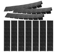 20pcs Plastic Shims Leveling Feet for Table and Toilet, Black Pp
