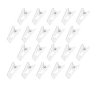20pcs Plastic Spring Clip for Id Badges and Cards, Self Adhesive | Home Office Wall Use, Lightweight and Versatile, Easy Storage, Picture Hanging Clips for Small Items