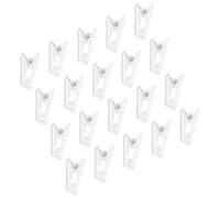 20pcs Plastic Spring Clips Self Adhesive for Id Cards and Displays | Lightweight Self Adhesive Design, for Wood Boards and Metal Surfaces, Easy Storage, Decoration Accessory