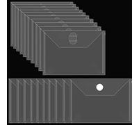 20PCS Plastic Storage Envelopes - 7x5inch Pocket Folder for Dies&Stamp Storage, Collection, Scrapbooking, DIY Card Making