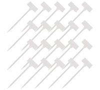 20pcs Plastic T-Type Plant Labels for Nursery and Garden Marking
