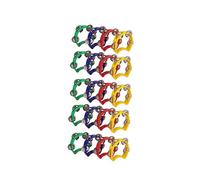 20pcs Plastic Tambourine Musical Instruments, Mini Handheld Tambourines,percussion Rhythm Party Mus