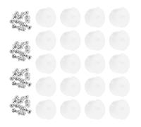 20pcs Plastic Two in One Shelf Support Pin for 18mm Panels | Cold Rolled Steel Threaded, Double Fixing Cam Lock Design, Reusable for Closets and Showroom Displays