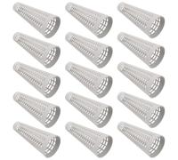 20pcs Plastic Yarn Bobbins 5°57 Tower Cone Spools | Precision Grooves, Mesh Structure, White Plastic, Quick Replacement, Easy Installation, for Knitting Enthusiasts and Textile