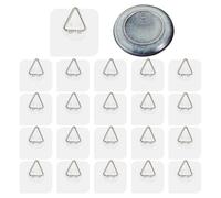 20PCS Plate Hangers for The Wall, Invisible Adhesive Picture Hangers, 2.4x2.4 Inch Plastic Plate Holder for Hanging Picture, Paintings Adhesive