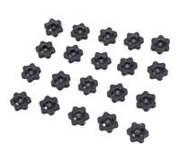 20Pcs Plum Hand Tighten Nuts Handle Star Shaped Head Clamping Nuts Knob