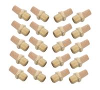 20pcs Pneumatic Exhaust Muffler 1/8 Npt Brass Threaded Silencer