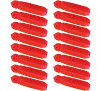 20Pcs Pole Elastic Connector, Fishing Pole Elastic Fishing Accessories for Carp Fishing Feeder, Fishing Line Stopper Terminal Tackle Slip System for Carp Rig Marking, Red