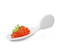 20Pcs Porcelain Tasting Spoons,Fish Shaped Caviar Sample Spoons for Tasting 3.9 x 1.6 x 1.2 inches Fish Shape Appetizer Plates,Dishwasher Safety,for Restaurant,Birthday Wedding Party,Cakes,Dessert