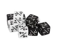 20Pcs Positive and Negative Dice for Math Teaching Plastic Durable with Numbers Develop Intelligence Early Childhood Education Hands on Skills Practice Tool