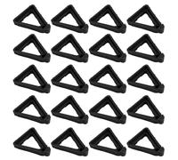 20pcs Pot Feet for Outdoor Planters, Triangle Flower Pot Risers Toes Indoor & Outdoor Planter Foot Pads Lifters Supports for Better Drainage & Airflow (Small, Black)