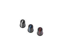 20pcs Potentiometer knob cap 11.4x17.8mm power amplifier audio panel adjustment cap knob two-color plastic knob(Red 20pcs)