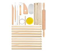 20Pcs Pottery Clay Sculpting Tools Lightweight DIY Basic Clay Tools Kit