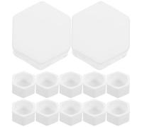 20pcs Ppr Female Npt Pipe Plug, 1 Inch Hexagonal End Cap | White Smooth Interior Finish, High Impact Strength, Blocks Debris, for Cold Water Lines and Garden Systems