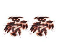 20Pcs Prank Fake Roaches Simulation Fake Rubber Cockroach Favorite Trick Joke Toys Look Real Realistic Plastic Bugs Novelty Cockroach for Party,Easter,Novelty and Gag Toys,Gag Toys and Practical Jokes