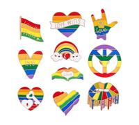 20pcs Pride Pins, Gay Pride Accessories Enamel Lapel Pins Brooch, PrideAccessories for Hat Clothes Backpacks Decor, Commemorative Gift for Men Women Souvenir