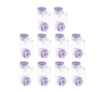 20pcs Pro Sealed Borosilicate Clear Glass Vials Sample Bottles Sets - Non, and Multifunctional - Perfect for Liquid, Cream, and Powder - for Beauty Salons - Purple